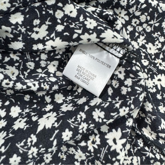 New ModCloth Just Gotta Have It Mini Dress Black flowers - Picture 4 of 7